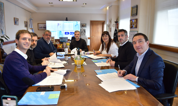 Andrés Watson y Juan Zabaleta acordaron obras para Florencio Varela