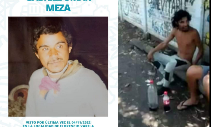 Florencio Varela: Averiguación de paradero de paciente que padece esquizofrenia