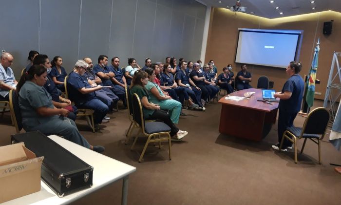 Fcio. Varela: HEC- Capacitación de fin de semana para el equipo de enfermería