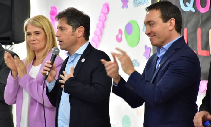 F. Varela - Andrés Watson y Axel Kicillof inauguraron el nuevo edificio para el Jardín Municipal N°14