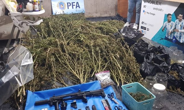 Drogas: Otro allanamiento positivo de la Federal en Florencio Varela