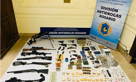 La Federal desbarató un arsenal de fusiles de alto alcance en Rosario