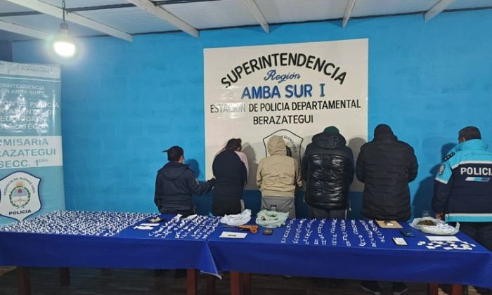 Berazategui – Secuestro de drogas y 4 detenidos en múltiples allanamientos