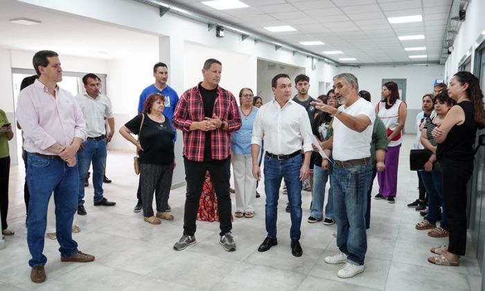 F. Varela - Finalizó la primera etapa en la obra de la Escuela Secundaria Nº22