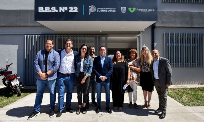 F. Varela – Inicio de clases en la Secundaria N°22 tras una obra histórica para la institución