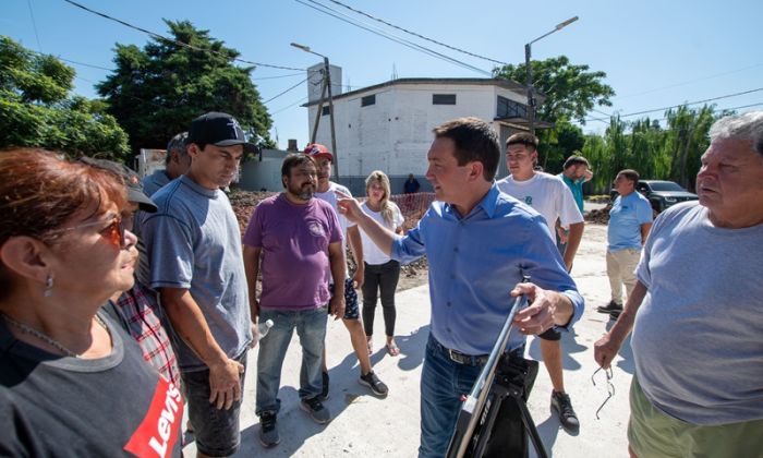 F. Varela - Avances en las labores de pavimentación en San Eduardo