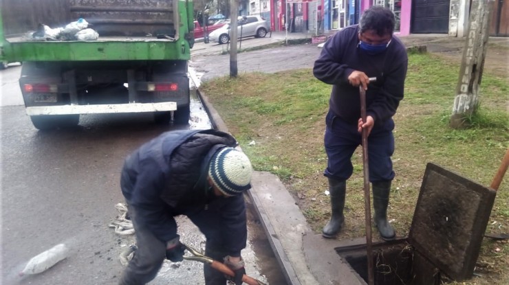 Se realizan trabajos para prevenir anegamientos