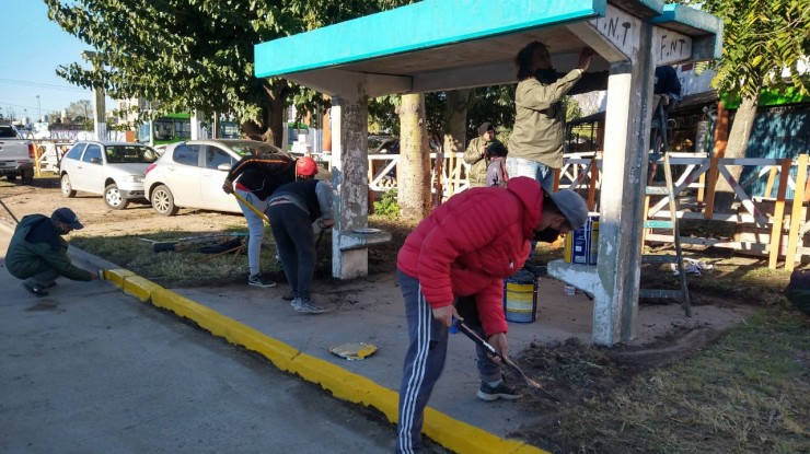 Acondicionamiento en avenida Novak