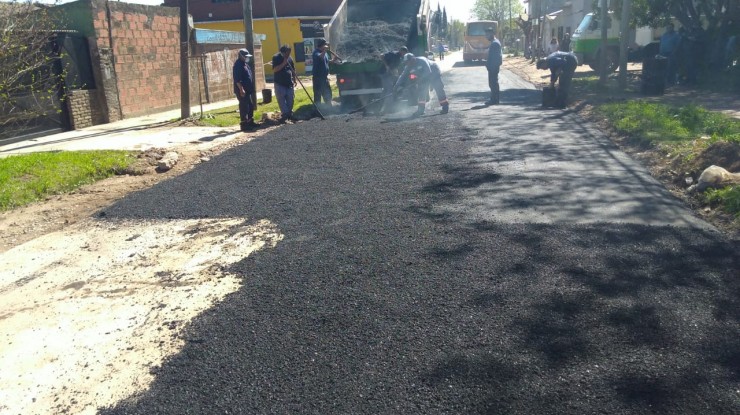 Realizaron mejoras en diferentes barrios