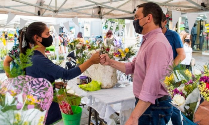 Andrés Watson recorrió una nueva jornada de promoción hortiflorícola