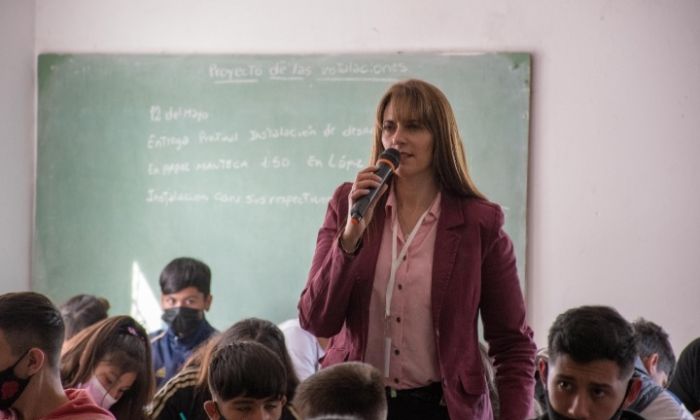 F. Varela: "La convivencia es asunto de todos" en la Escuela Técnica Nº3