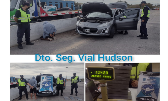 Berazategui: Detuvieron a un boliviano que tenía varios kilos de cocaína y documentación trucha