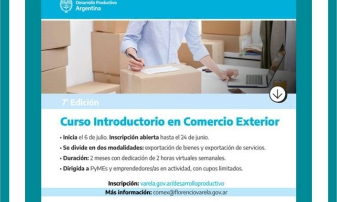F. Varela: Nuevas oportunidades, curso introductorio en Comercio Exterior