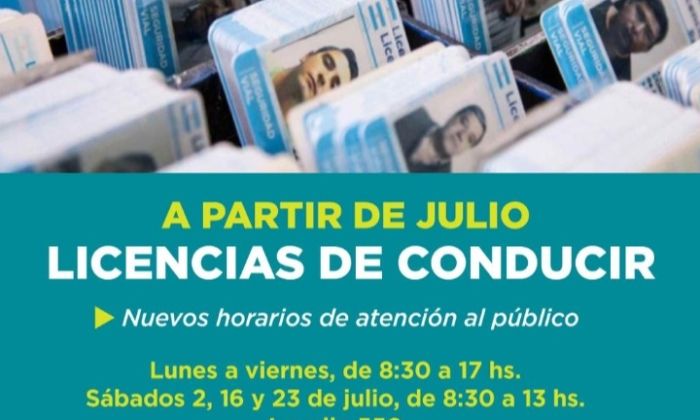 F. Varela: Nuevo horario en la Dirección de Licencias de Conducir