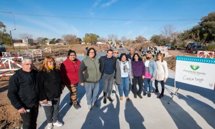 F. Varela: Watson supervisó la obra desplegada sobre los ramales del arroyo Jiménez