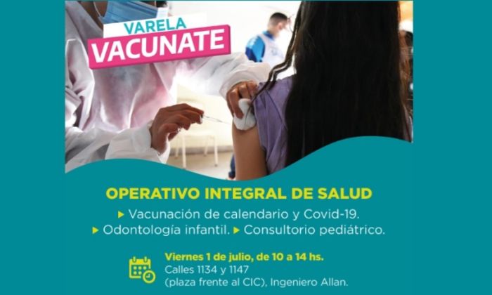 F. Varela: Salud en los barrios, operativo integral en Ingeniero Allan