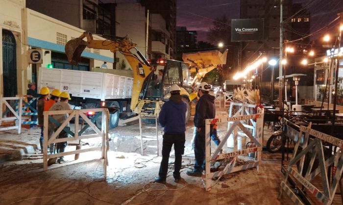 AySA finalizó la reparación de una importante cañería en Quilmes