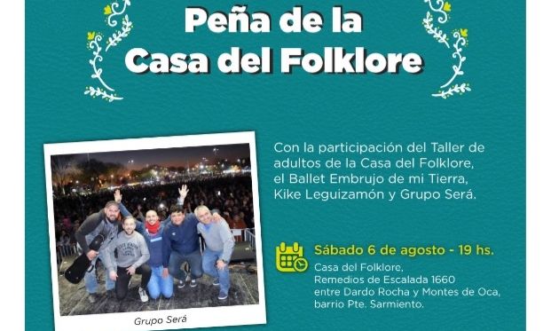 Florencio Varela: Peña de la casa del Folklore