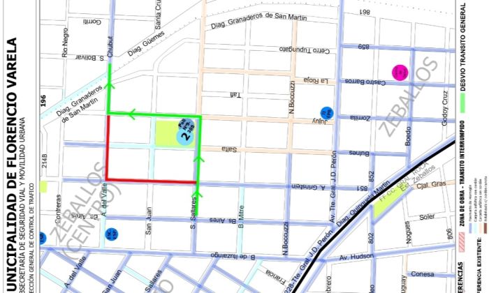 Florencio Varela: Programan el inicio de una obra vial en el barrio Zeballos Centro