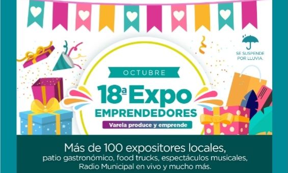 F. Varela: Disfrutá el próximo fin de semana largo en la Expo Emprendedores