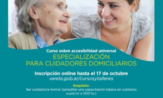 Florencio Varela: Curso de especialización para cuidadores domiciliarios
