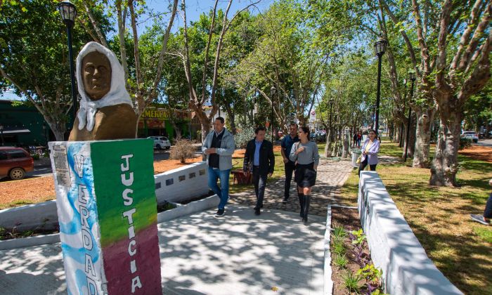 F. Varela: Culminó la puesta en valor del boulevard sobre Av. San Martín