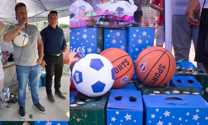 Diego Giménez, concejal Varelense participó de una Jornada solidaria en Barrio La Toma, en Quilmes