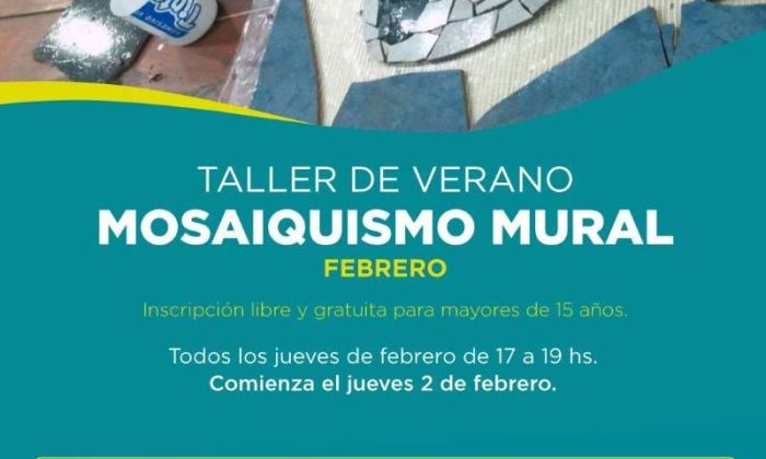 Florencio Varela - Taller de mosaiquismo, una alternativa para aprovechar en verano