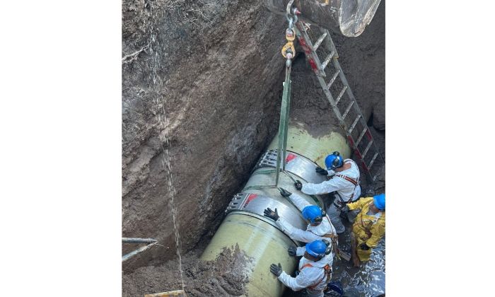Quilmes - AySA finalizó la reparación de una importante cañería