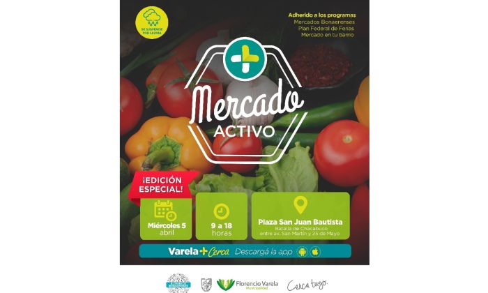 Florencio Varela – 5 de abril - Mercado Activo en la Plaza San Juan Bautista