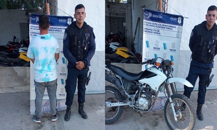Florencio Varela - Aprehendidos por transitar con motos robadas