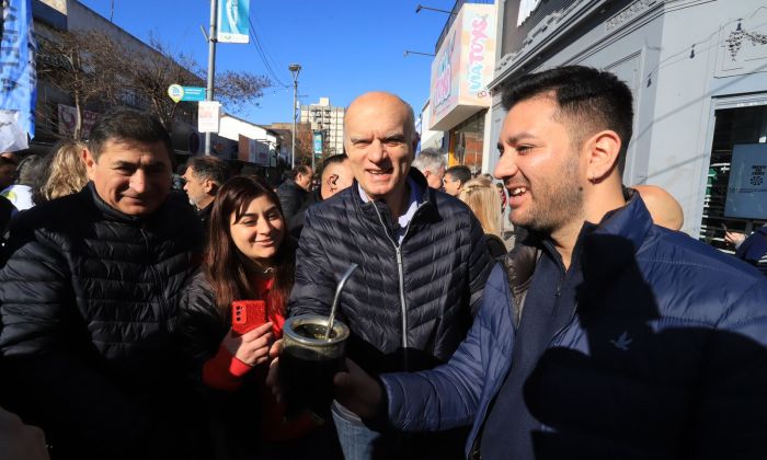 Néstor Grindetti en Florencio Varela