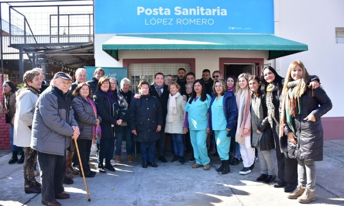 F. Varela - Reapertura de la posta sanitaria en López Romero