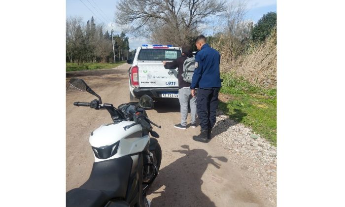 Florencio Varela – Aprehendido por circular en una moto robada
