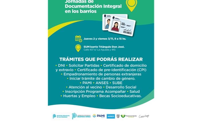 F. Varela - Jornadas de documentación integral en Barrio Triángulo Don José