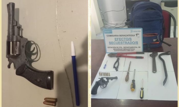 Berazategui – Tras un intento de robo, un sujeto que huyó por los techos terminó detenido