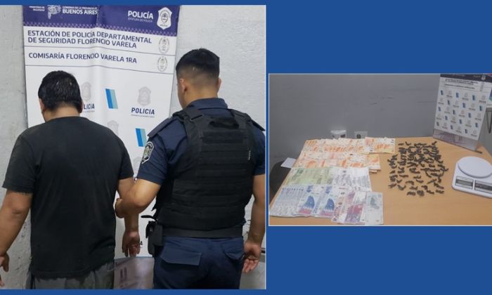 Florencio Varela – Detenido por venta de drogas al menudeo