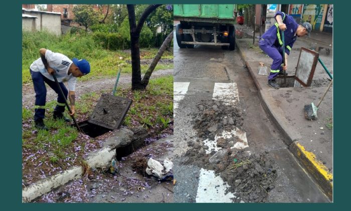 Florencio Varela - Labores para prevenir anegamientos en diversos barrios