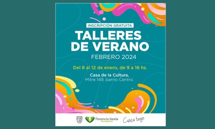 Florencio Varela - Inscripción a los talleres de verano en febrero
