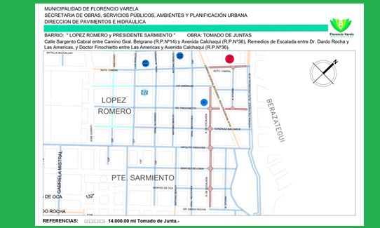 Florencio Varela - Tomado de juntas en López Romero y Presidente Sarmiento