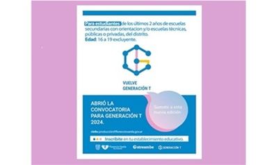 Florencio Varela – Curso gratuito de formación en tecnología, para jóvenes de 16 a 19 años