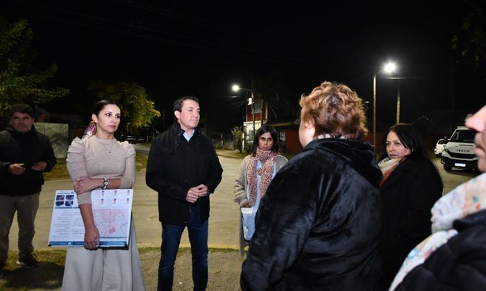 Florencio Varela - Reconversión del alumbrado público en Villa Aurora