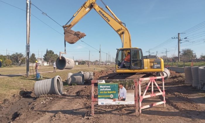 F. Varela - Avance de trabajos hidráulicos sobre Diag. Los Tilos