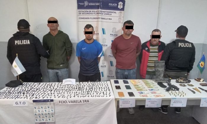 Florencio Varela – Allanamientos por drogas en el Barrio La Toma, 4 aprehendidos