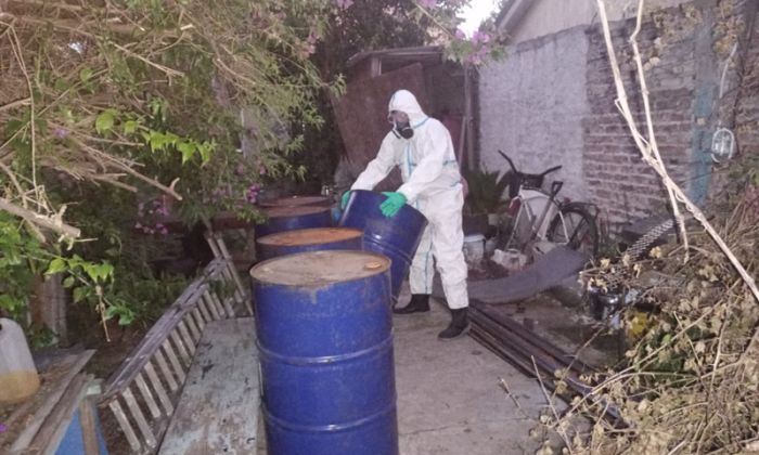 F. Varela – Allanamiento: recuperaron 11 envases robados de dietanolamina