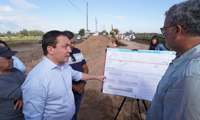 F. Varela - El intendente Watson monitoreó la planificación de obras para Avenida Cariboni