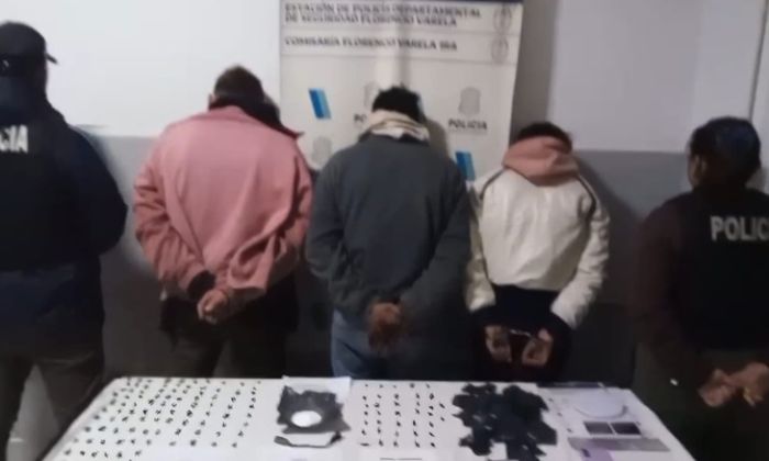 F. Varela - Cayeron "El Polaco”, “La Yesi” y “El Tito" por venta de drogas