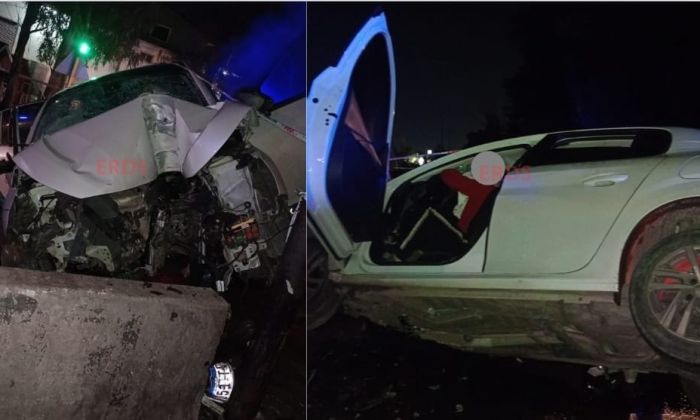 F. Varela: impactante choque, dos de los seis ocupantes quedaron atrapados en el auto