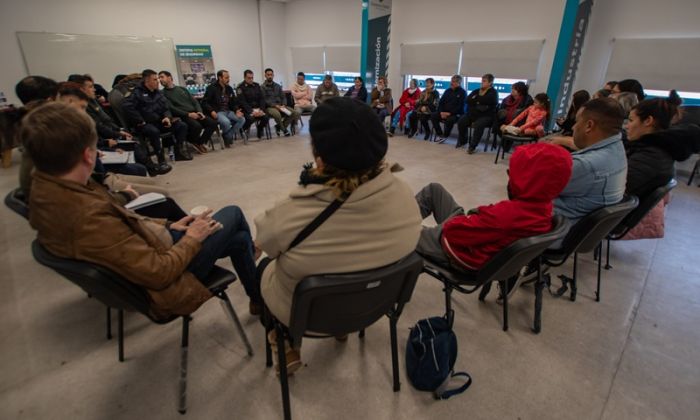 F. Varela - Seguridad: autoridades municipales y policiales junto a frentistas de Las Margaritas