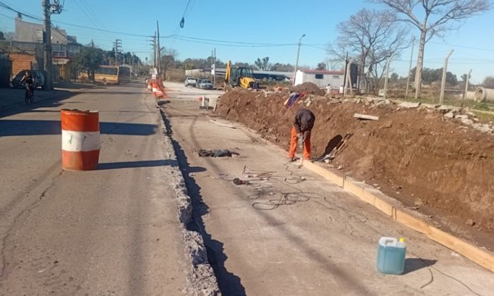 F. Varela - Obras de infraestructura vial e hidráulica en marcha
